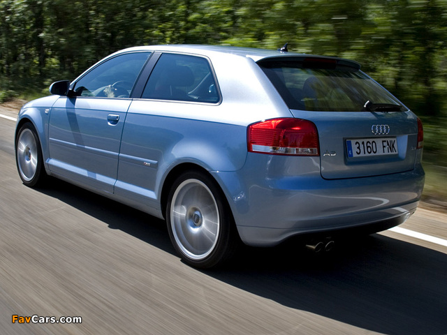 Audi A3 1.8T S-Line 8P (2005–2008) wallpapers (640 x 480)