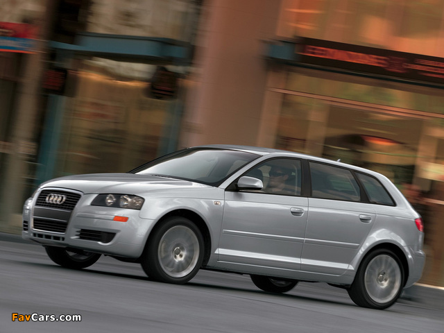 Audi A3 Sportback 2.0T US-spec 8PA (2005–2008) wallpapers (640 x 480)