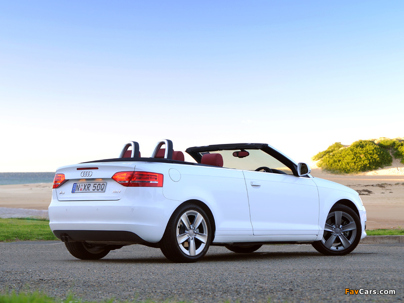 Audi A3 2.0T Cabriolet AU-spec (8PA) 2008–13 wallpapers (800 x 600)