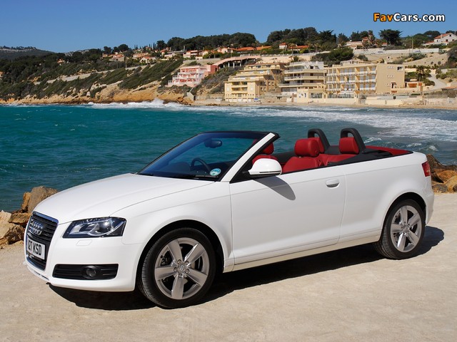 Audi A3 2.0T Cabriolet UK-spec 8PA (2008) wallpapers (640 x 480)