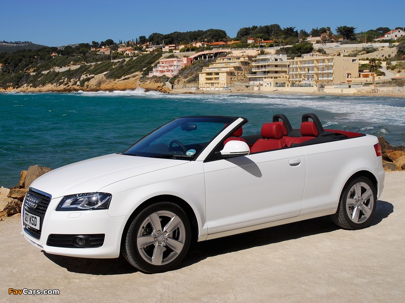 Audi A3 2.0T Cabriolet UK-spec 8PA (2008) wallpapers (800 x 600)