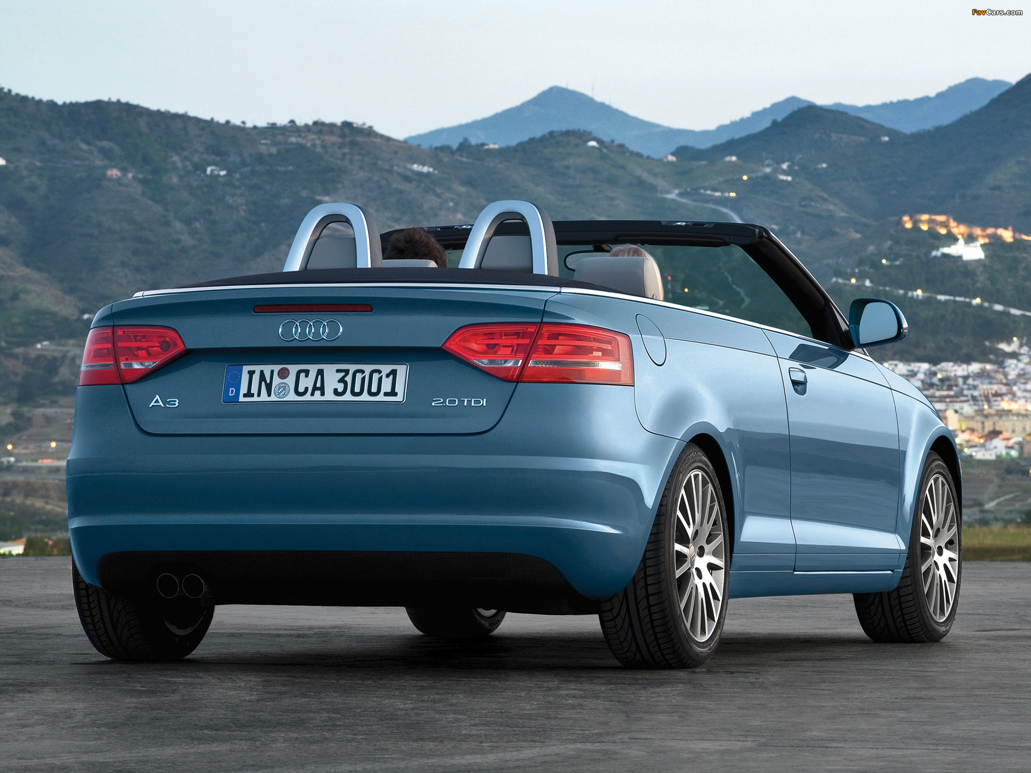 Audi A3 2.0 TDI Cabriolet 8PA (2008–2010) wallpapers (2048 x 1536)