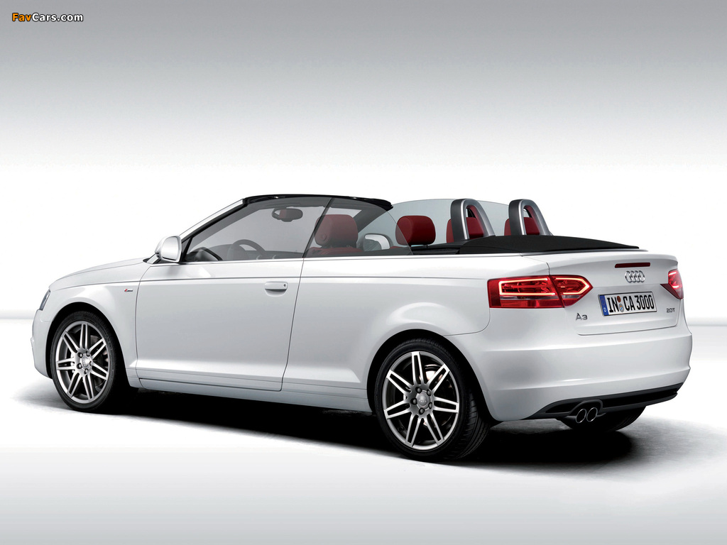 Audi A3 2.0T S-Line Cabriolet 8PA (2008–2010) wallpapers (1024 x 768)
