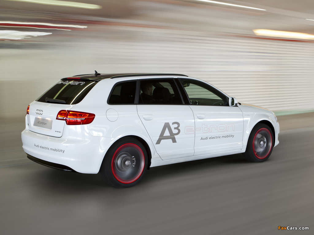 Audi A3 e-Tron Prototype 8PA (2011) wallpapers (1024 x 768)