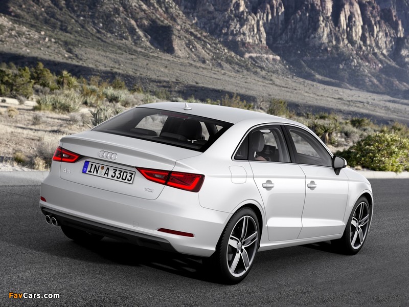 Audi A3 Sedan 2.0 TDI (8V) 2013 wallpapers (800 x 600)