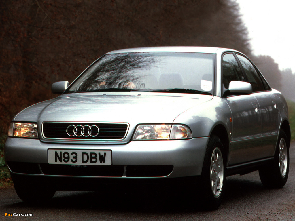 Audi A4 Sedan UK-spec B5,8D (1994–1997) pictures (1024 x 768)