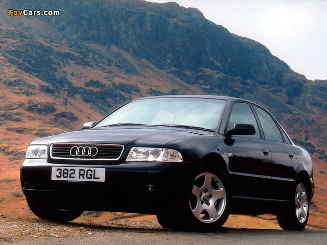 Audi A4 Sedan UK-spec B5,8D (1997–2000) wallpapers (640 x 480)