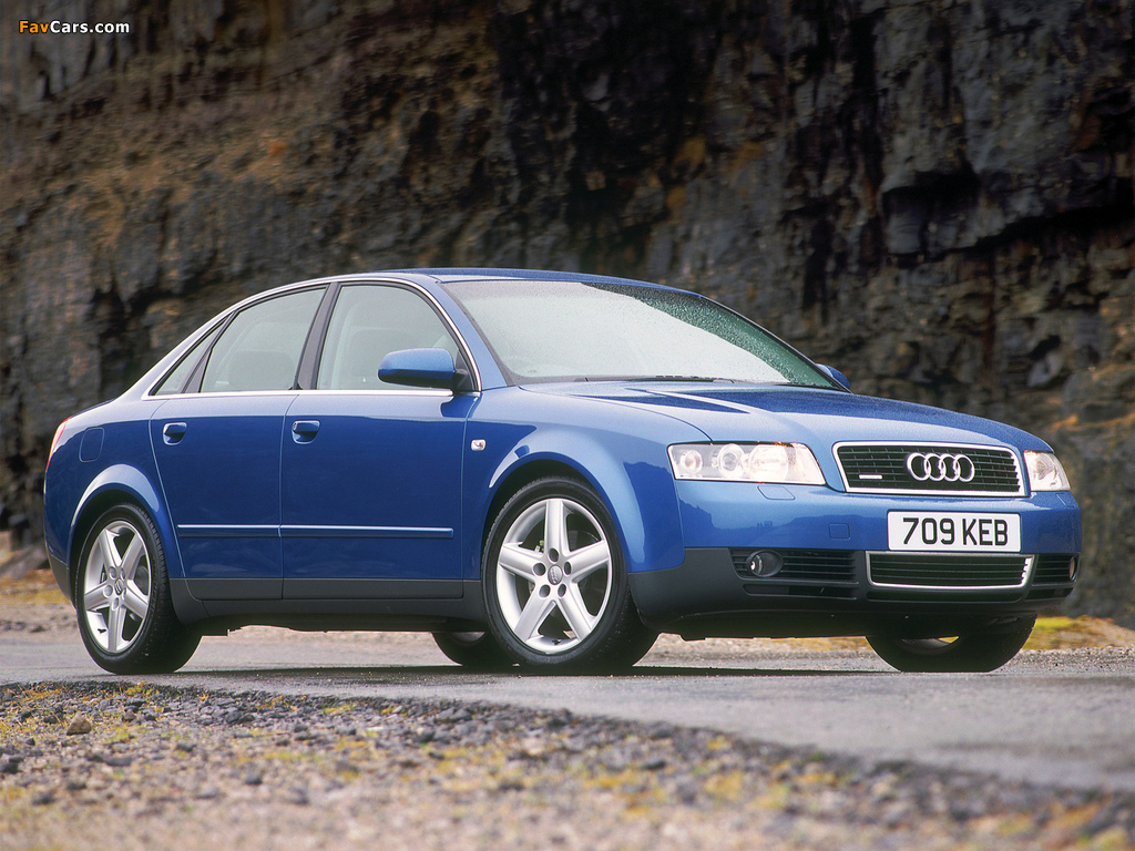 Audi A4 1.8T quattro Sedan UK-spec B6,8E (2000–2004) images (1024 x 768)