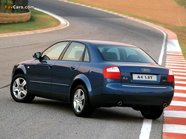 Audi A4 1.8T Sedan ZA-spec B6,8E (2000–2004) photos (640 x 480)