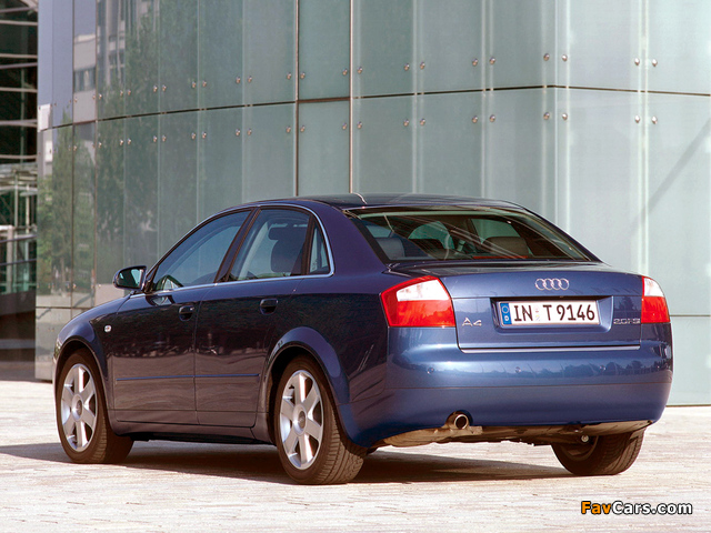 Audi A4 2.0 FSI Sedan B6,8E (2000–2004) pictures (640 x 480)