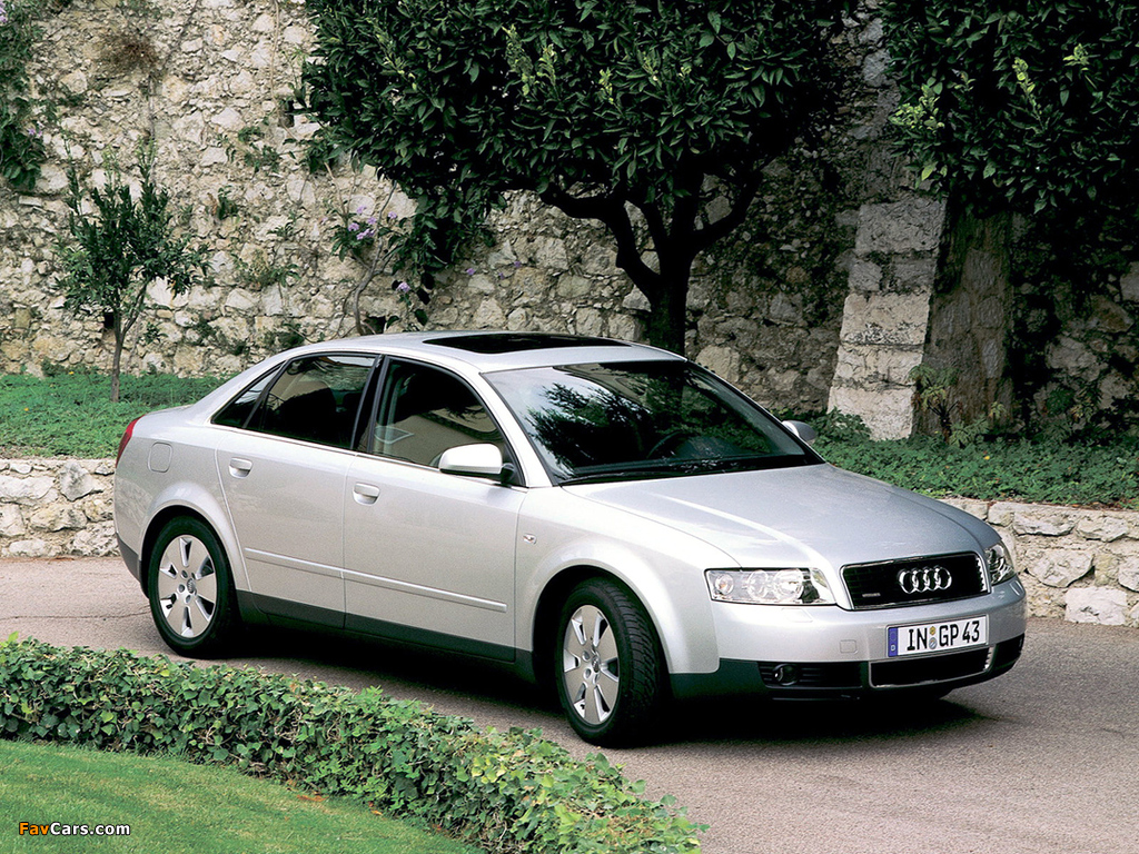 Audi A4 2.5 TDI quattro Sedan B6,8E (2000–2004) pictures (1024 x 768)