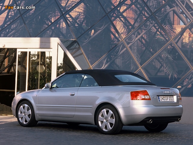 Audi A4 2.4 Cabrio B6,8H (2001–2005) images (640 x 480)