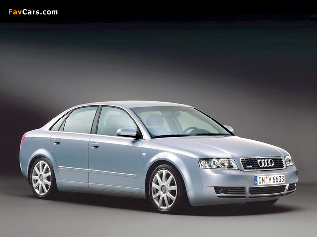 Audi A4 1.8T S-Line Sedan B6,8E (2001–2004) images (640 x 480)