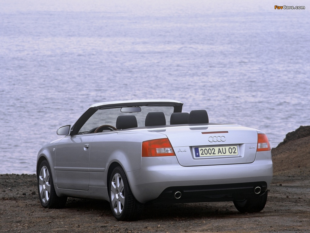 Audi A4 2.4 Cabrio B6,8H (2001–2005) photos (1024 x 768)