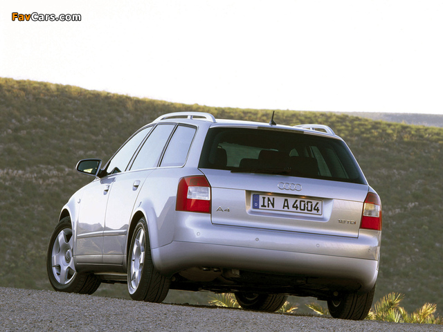 Audi A4 1.9 TDI Avant B6,8E (2001–2004) photos (640 x 480)