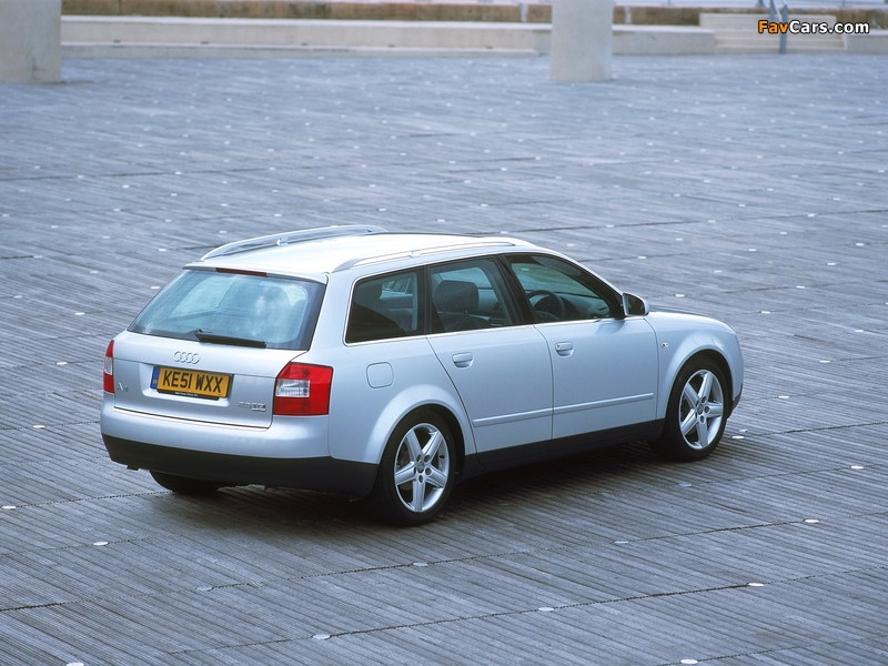 Audi A4 2.5 TDI Avant UK-spec B6,8E (2001–2004) photos (800 x 600)