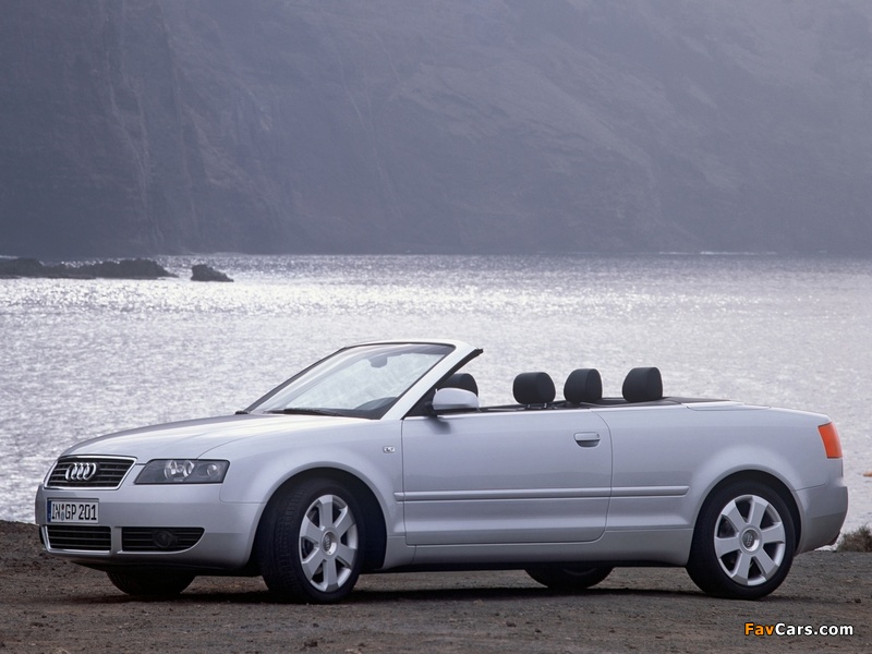 Audi A4 2.4 Cabrio B6,8H (2001–2005) wallpapers (800 x 600)