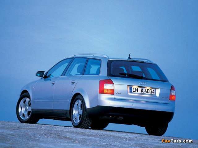 Audi A4 1.9 TDI Avant B6,8E (2001–2004) wallpapers (640 x 480)