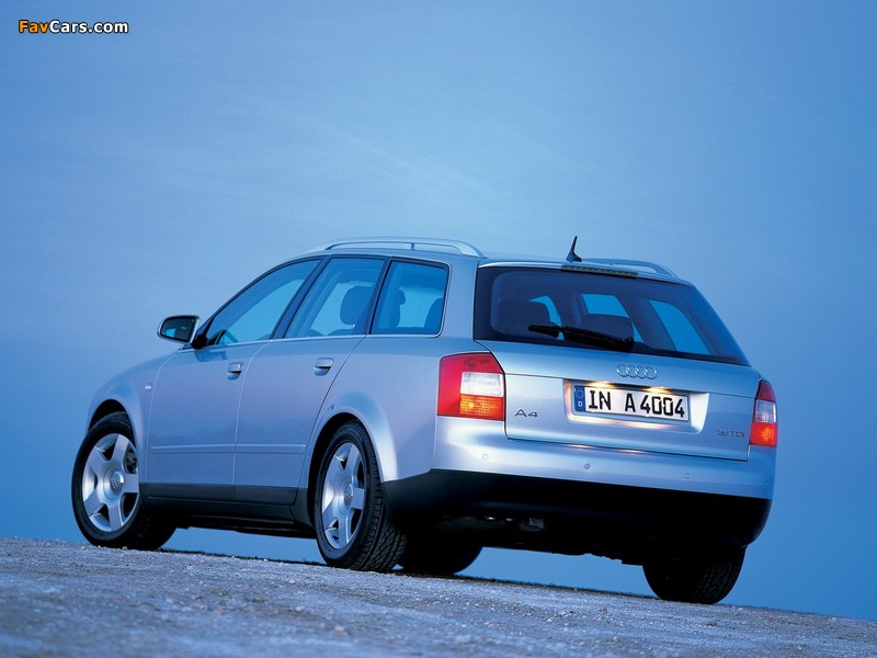 Audi A4 1.9 TDI Avant B6,8E (2001–2004) wallpapers (800 x 600)