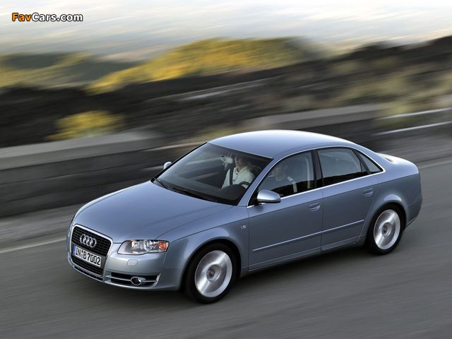 Audi A4 2.0T Sedan B7,8E (2004–2007) images (640 x 480)