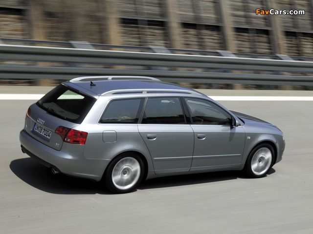 Audi A4 3.2 TDI quattro Avant B7,8E (2004–2008) images (640 x 480)