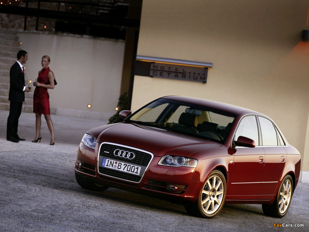 Audi A4 3.0 TDI quattro Sedan B7,8E (2004–2007) pictures (1024 x 768)