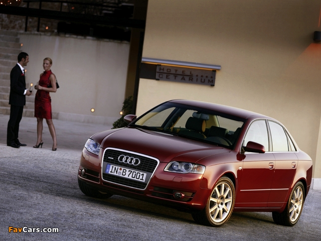 Audi A4 3.0 TDI quattro Sedan B7,8E (2004–2007) pictures (640 x 480)