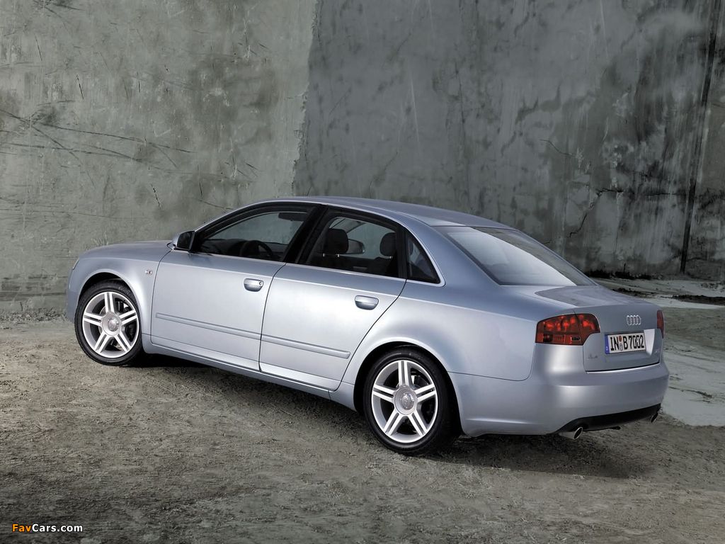 Audi A4 2.0T Sedan B7,8E (2004–2007) wallpapers (1024 x 768)