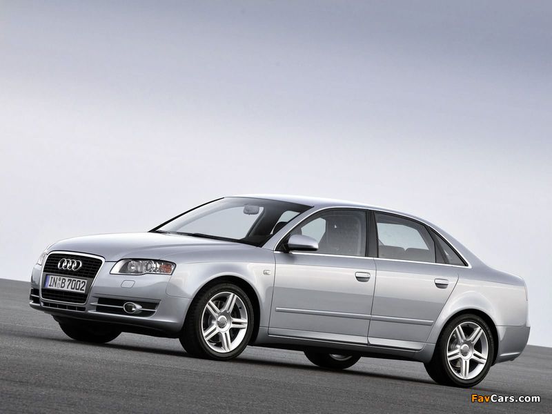 Audi A4 2.0T Sedan B7,8E (2004–2007) wallpapers (800 x 600)