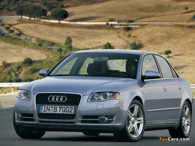 Audi A4 2.0T Sedan B7,8E (2004–2007) wallpapers (640 x 480)