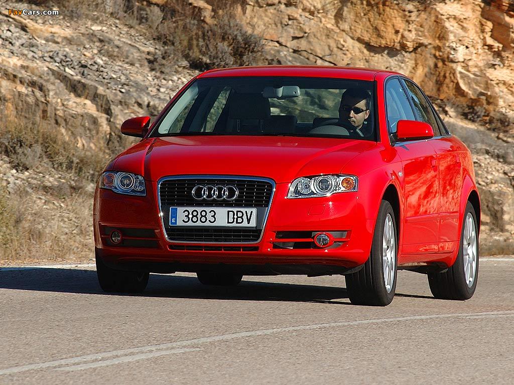 Audi A4 2.0 TDI Sedan B7,8E (2004–2007) wallpapers (1024 x 768)