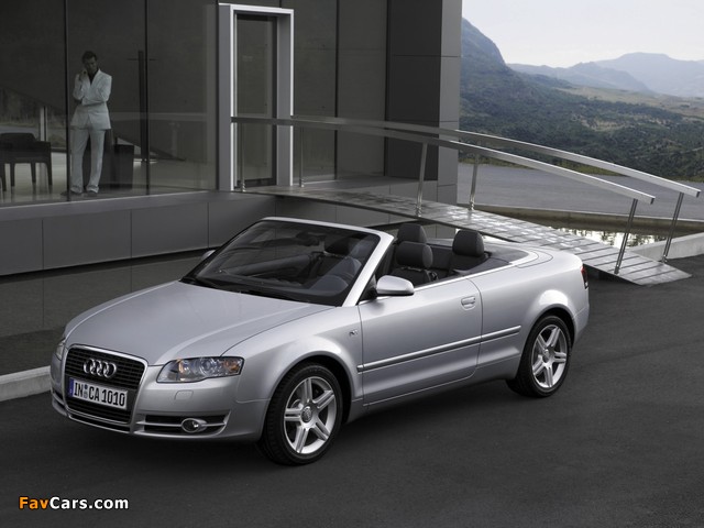 Audi A4 2.0T Cabrio B7,8H (2005) photos (640 x 480)