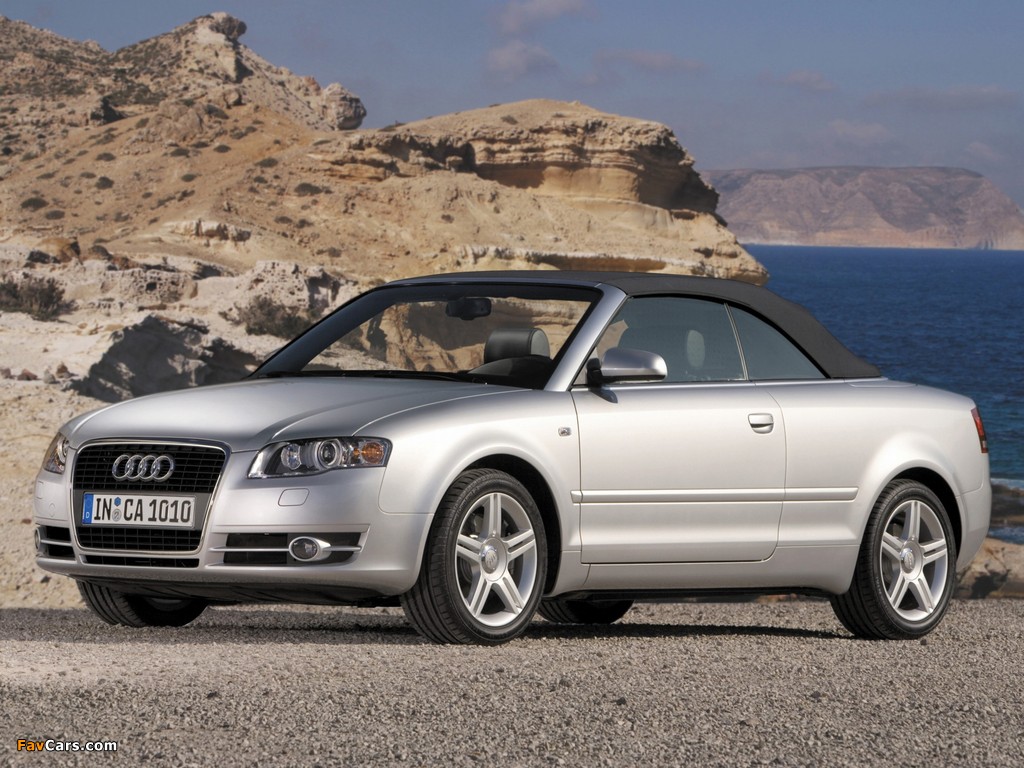 Audi A4 2.0T Cabrio B7,8H (2005) wallpapers (1024 x 768)