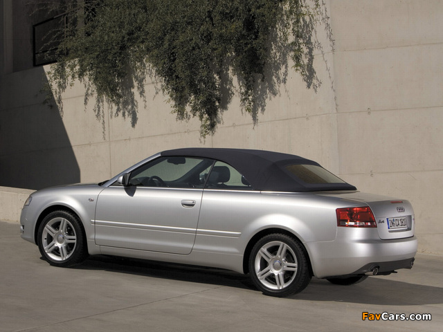 Audi A4 2.0T Cabrio B7,8H (2005) wallpapers (640 x 480)
