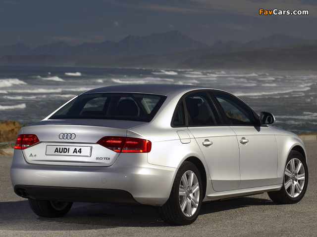 Audi A4 2.0 TDI Sedan ZA-spec B8,8K (2007–2011) photos (640 x 480)