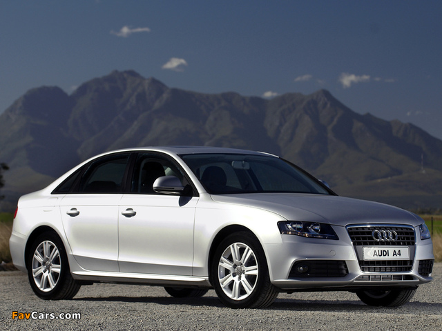 Audi A4 2.0 TDI Sedan ZA-spec B8,8K (2007–2011) pictures (640 x 480)