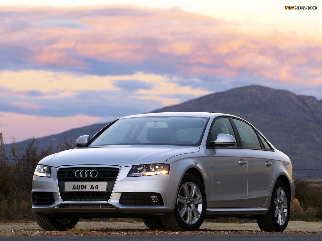 Audi A4 2.0 TDI Sedan ZA-spec B8,8K (2007–2011) pictures (1024 x 768)