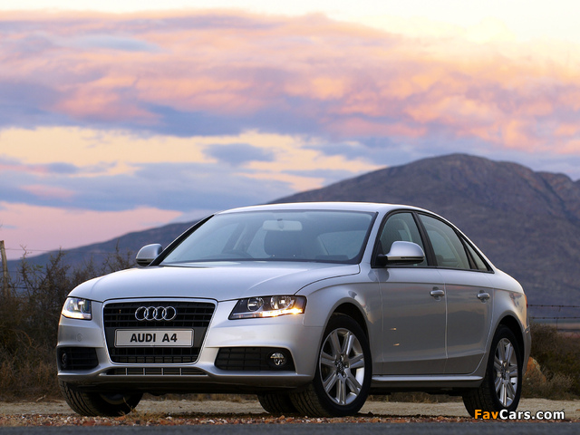 Audi A4 2.0 TDI Sedan ZA-spec B8,8K (2007–2011) pictures (640 x 480)