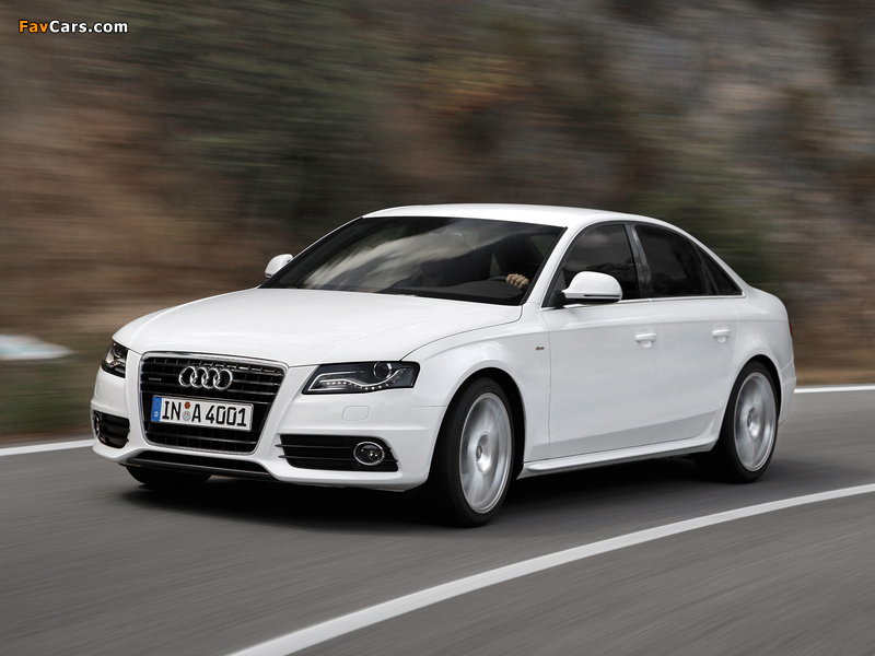 Audi A4 3.2 FSI quattro S-Line Sedan B8,8K (2007–2011) wallpapers (800 x 600)