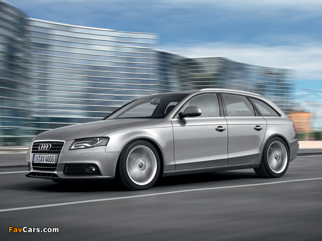 Audi A4 2.0 TDI Avant B8,8K (2008–2011) images (640 x 480)