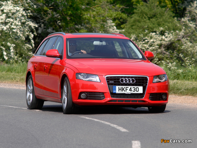 Audi A4 3.0 TDI quattro Avant UK-spec B8,8K (2008–2011) photos (640 x 480)