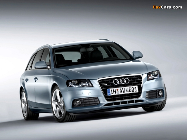 Audi A4 3.2 FSI quattro Avant B8,8K (2008–2011) pictures (640 x 480)