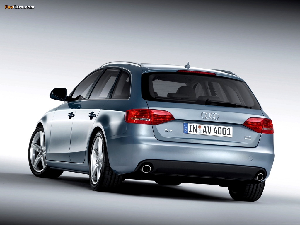 Audi A4 3.2 FSI quattro Avant B8,8K (2008–2011) pictures (1024 x 768)