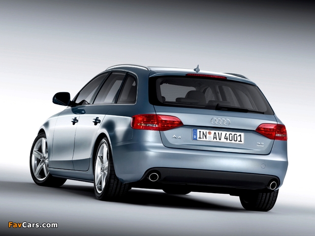 Audi A4 3.2 FSI quattro Avant B8,8K (2008–2011) pictures (640 x 480)
