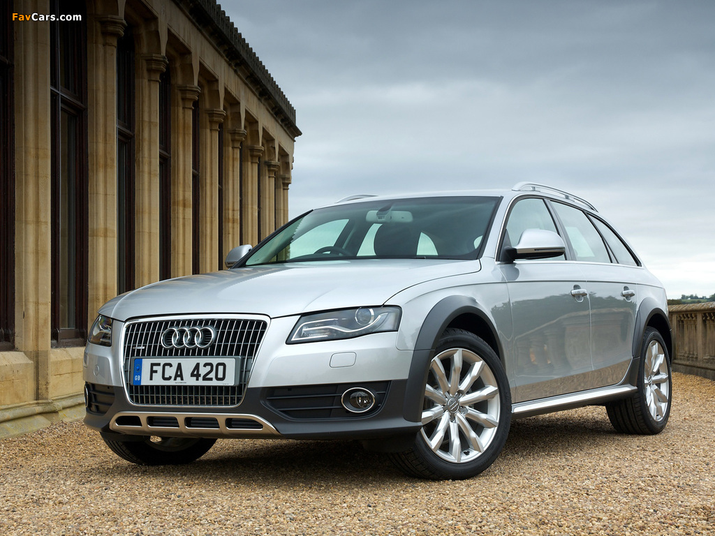 Audi A4 Allroad 2.0 TDI quattro UK-spec B8,8K (2009–2011) photos (1024 x 768)