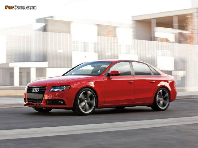 Audi A4 2.0T quattro Titanium Package Sedan US-spec (B8,8K) 2011 wallpapers (640 x 480)