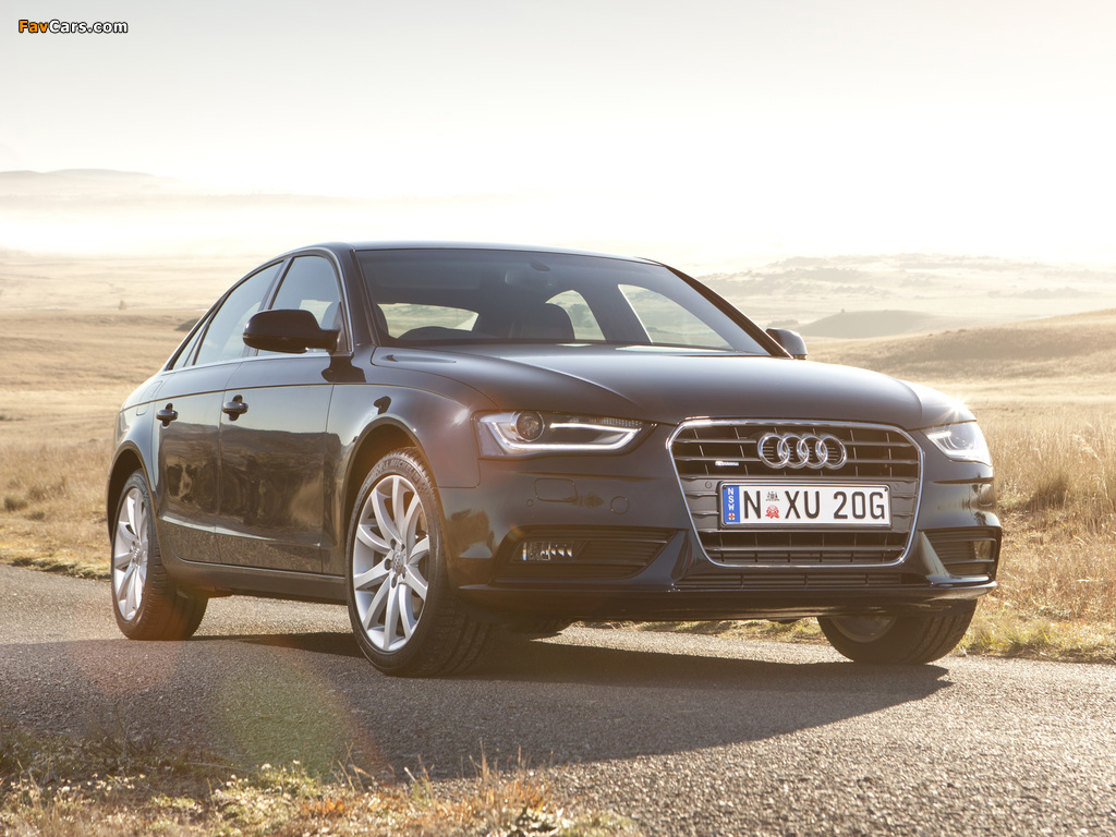 Audi A4 3.0 TDI quattro Sedan AU-spec (B8,8K) 2012 images (1024 x 768)