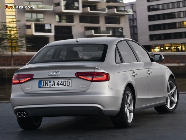 Audi A4 2.0 TFSI Sedan (B8,8K) 2012 photos (640 x 480)