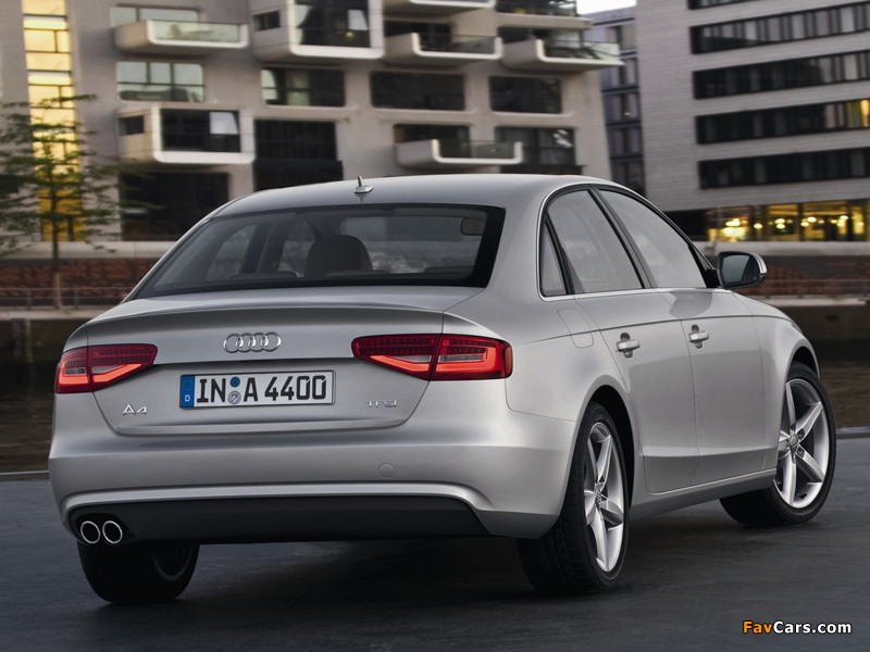 Audi A4 2.0 TFSI Sedan (B8,8K) 2012 photos (800 x 600)