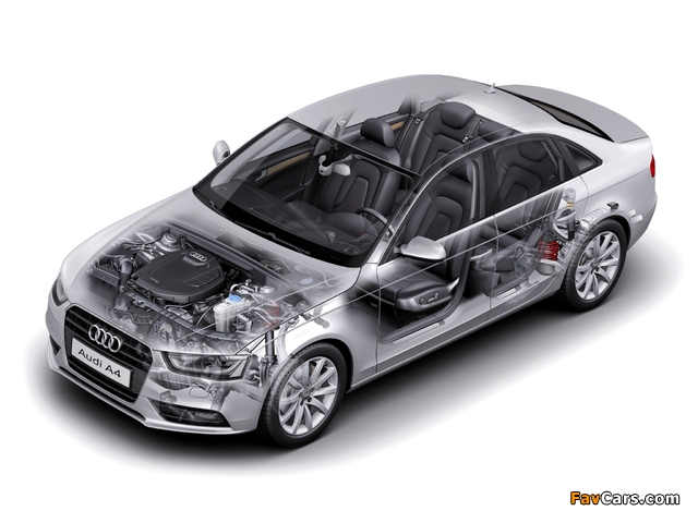 Audi A4 2.0 TFSI Sedan (B8,8K) 2012 pictures (640 x 480)